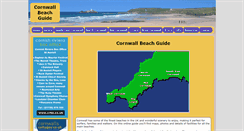 Desktop Screenshot of cornwallbeachguide.co.uk